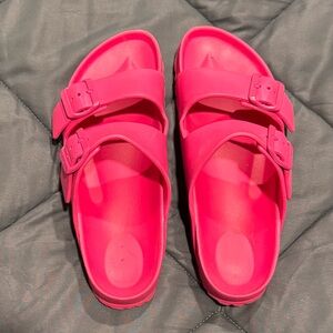 Birkenstock Arizona Essentials EVA Plastic Sandals Hot Pink 39